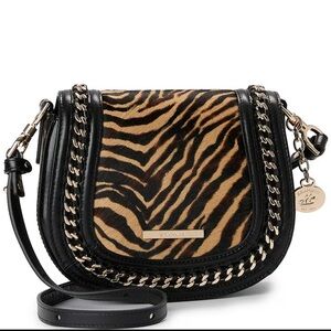 Brahmin zebra Caspian Collection Briar Crossbody Bag